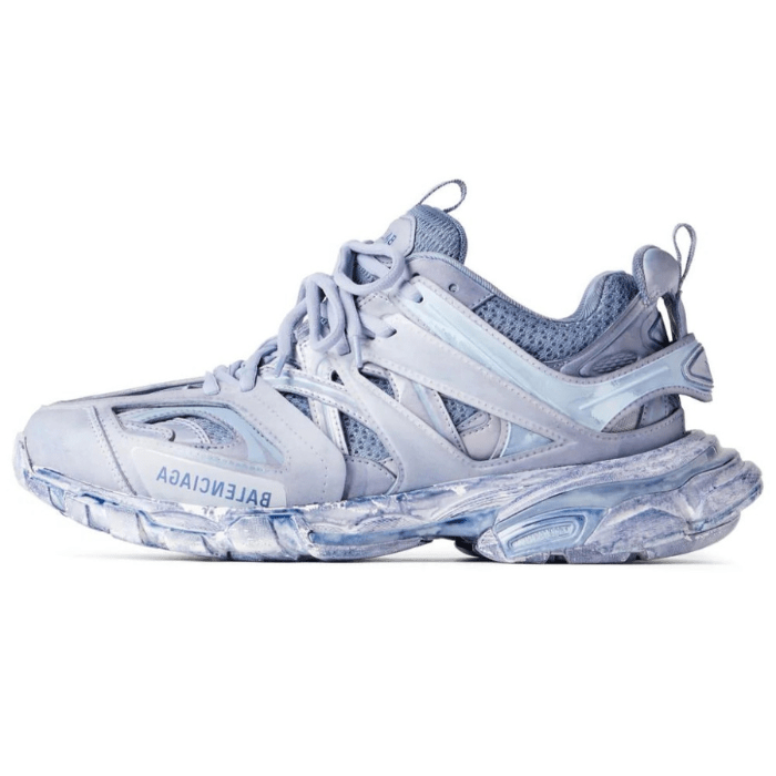 Track panelled sneakers