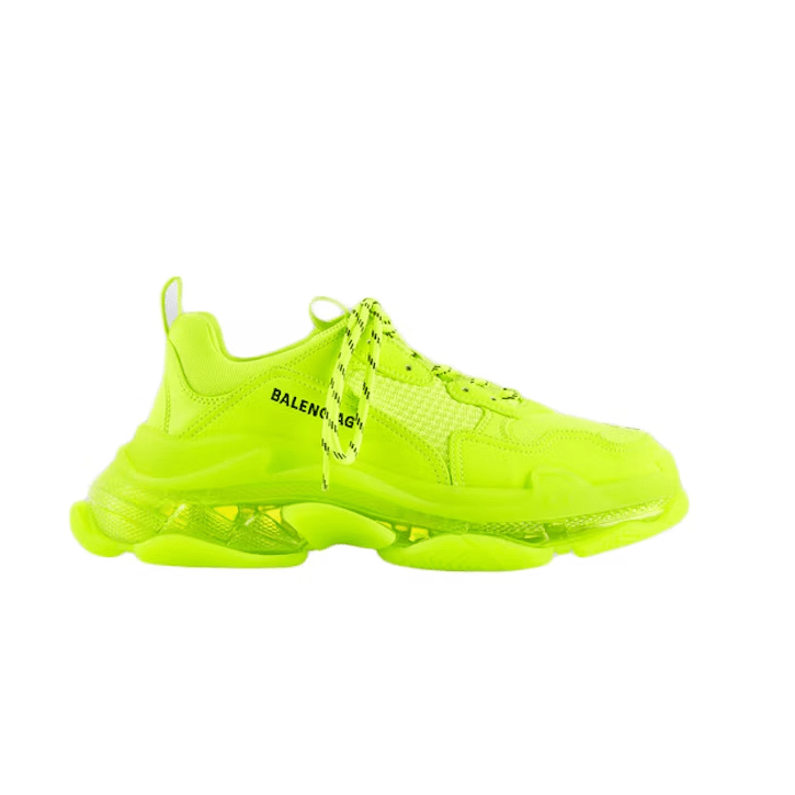 Triple S Clear Sole Fluo Yellow