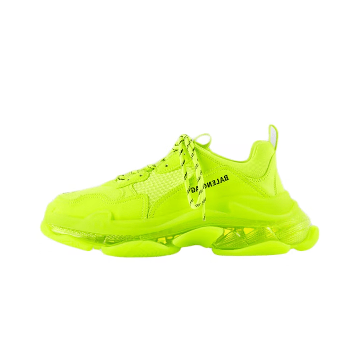 Triple S Clear Sole Fluo Yellow